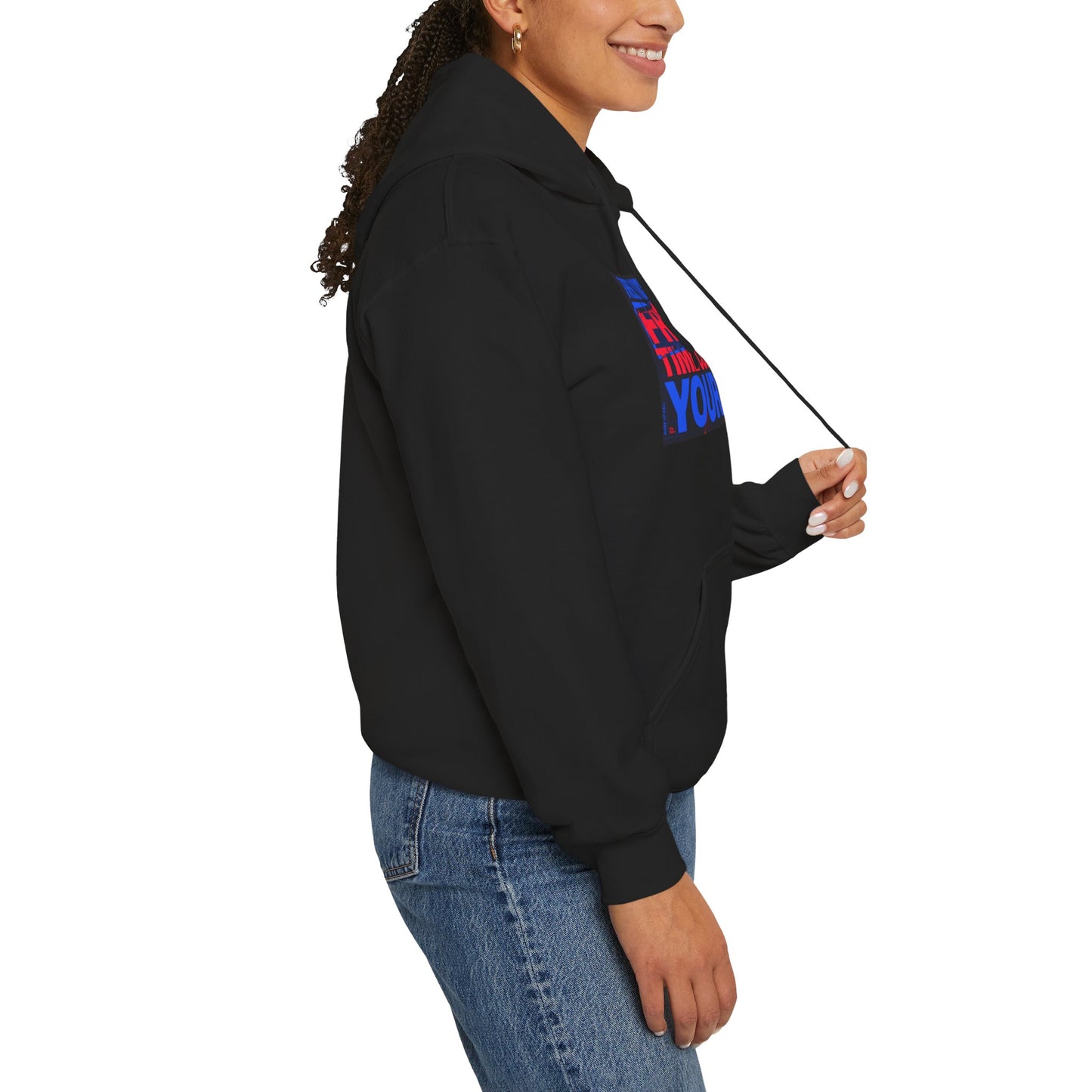 Hoodie  “There’s No Such Thing As Free Time” Motivational Graphic Hoodie